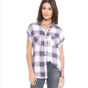 Rails Britt Button Down in Short Sleeve Top